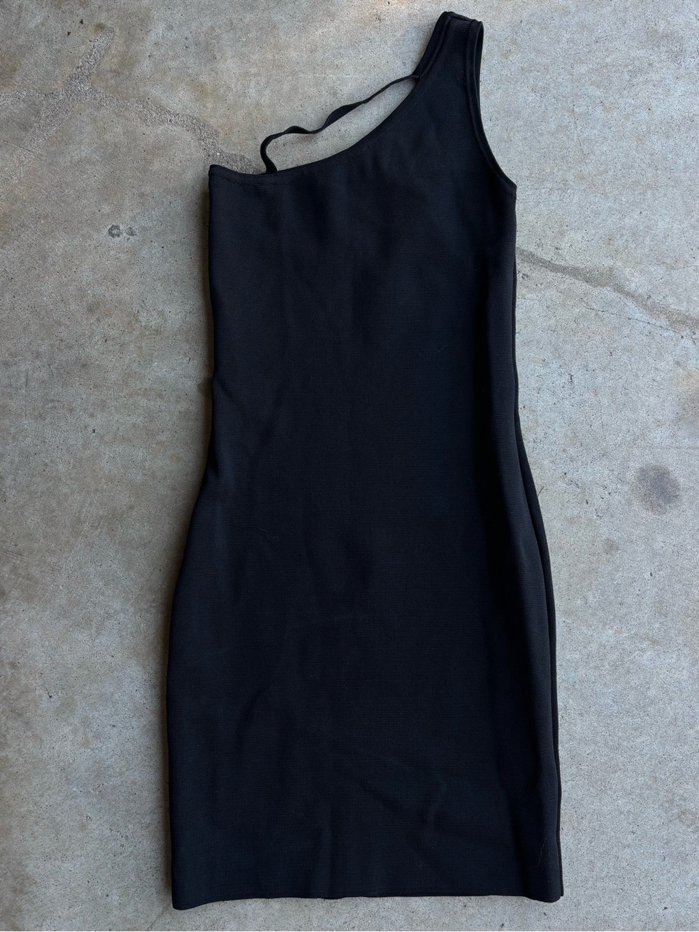Forever 21 Black One-Shoulder Bodycon Mini Dress